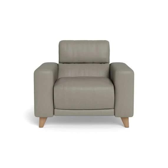 Sterling Leather Battery Recliner Armchair Grey by Freedom