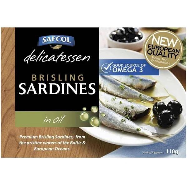 Safcol Brisling Sardines in Oil 110g