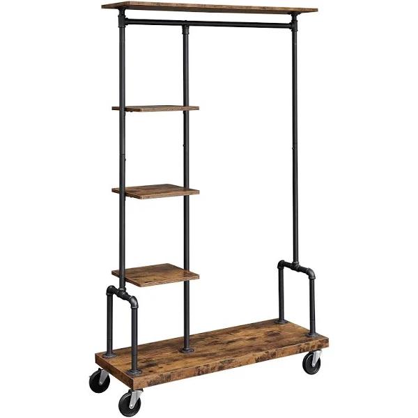 VASAGLE Clothes Rack Rustic Brown