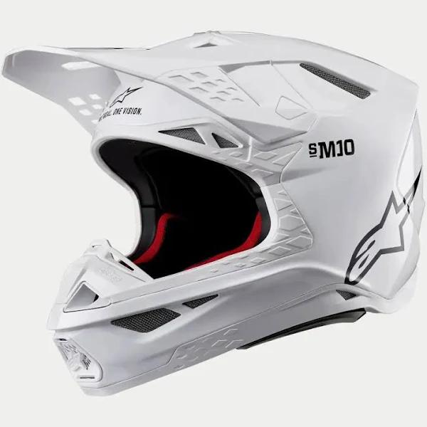 Alpinestars Supertech M10 Carbon Helmet - Gloss White - LG