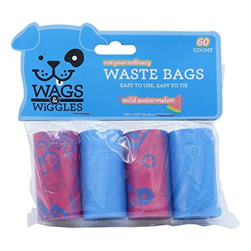 Wags and Wiggles Wastebags Watermelon Scent 60 Pack