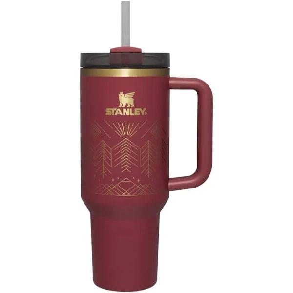 Stanley Deco Collection 40oz Flowstate Tumbler - Quencher H2.0 - Cranberry Winterscape