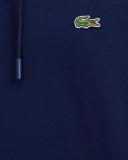 Lacoste Men's Kangaroo Pocket Organic Cotton Hooded Sweatshirt Blue Size XL