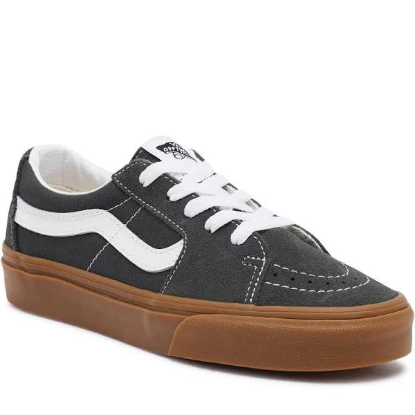 Vans Sk8-Low Sneakers in Grey with Gum Sole