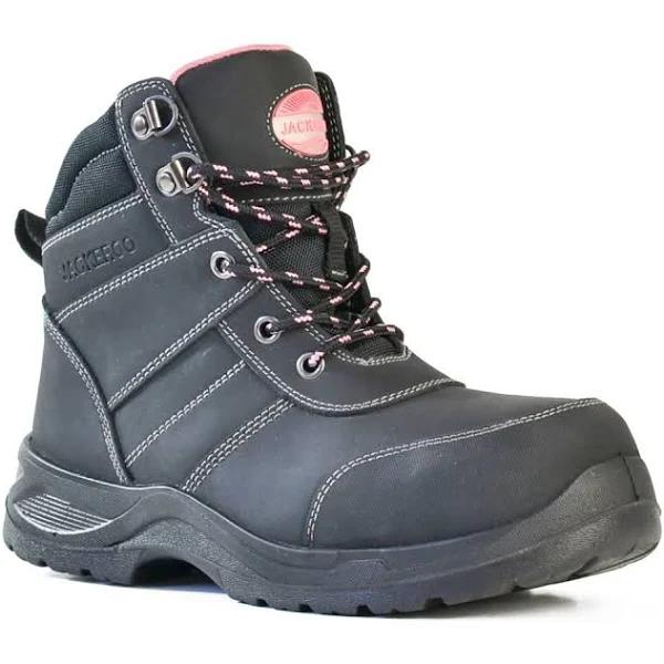 Kmart Side Zip Work Boots-Black Size: 9