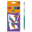 Bic Kids Evolution Illusion Colouring Pencils 12 Pack