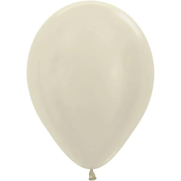 Sempertex 30cm Satin Pearl Ivory Latex Balloons 473, 25pk