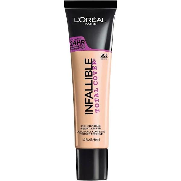 L'Oreal Paris Infallible Total Cover Foundation, Caramel Beige, 1 fl. oz