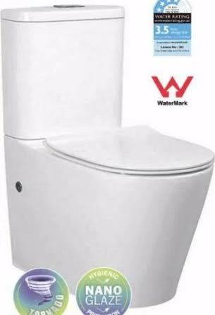 2021 Rimless Toilet Suite Back To Wall Faced Close Coupled Soft Close