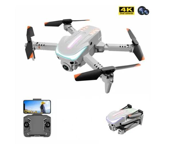 K109Nanomini Folding Aircraft/LED Marquee 4K HD Dual Camera Aerial Camera Obstacle Avoidance Drone (Three Electric Version)