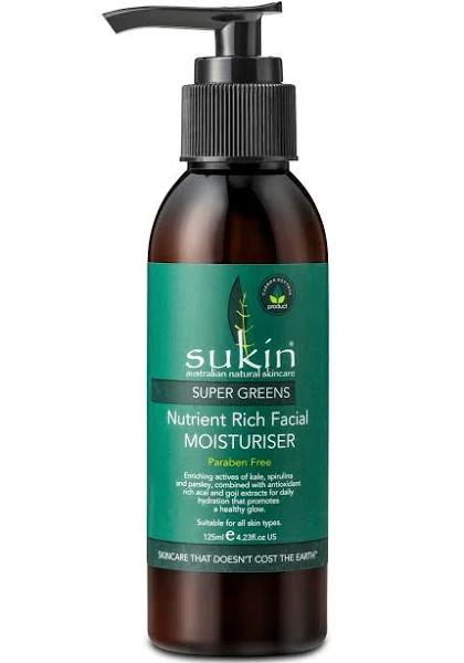 Sukin Super Greens Nutrient Rich Facial Moisturiser 125 ml