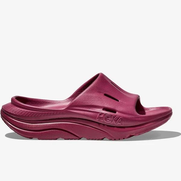 Hoka Ora Recovery Slide 3 Shoes in Beet Root/Beet Root, Size M 9/W 11