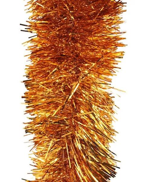 25m Orange Christmas Tinsel 150mm Wide