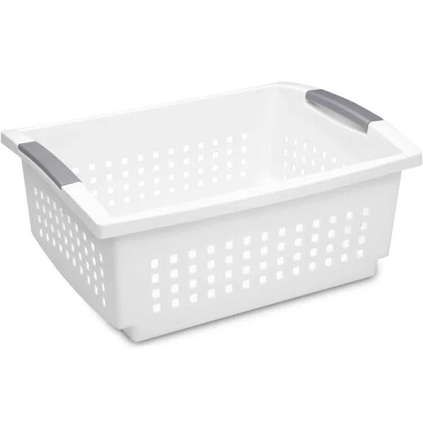 Sterilite Large White Stacking Basket