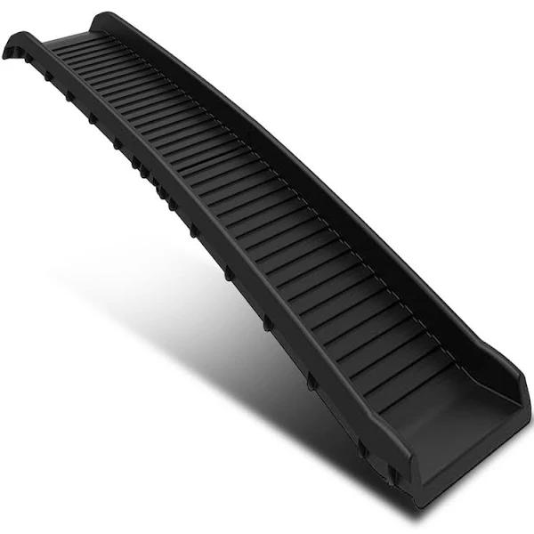 Foldable Car Dog Ramp Vehicle Ladder Step Stairs (Black)