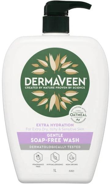 DermaVeen Extra Gentle Soap Free Wash 1 Litre