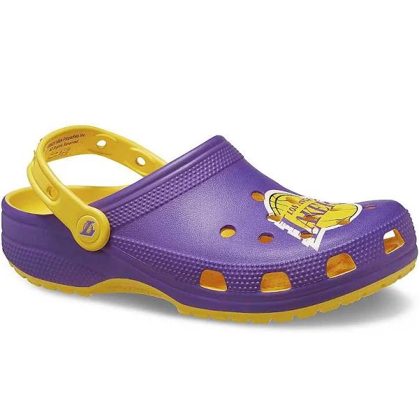 Crocs NBA Los Angeles Lakers Classic Clog; Sunflower, W11/M9