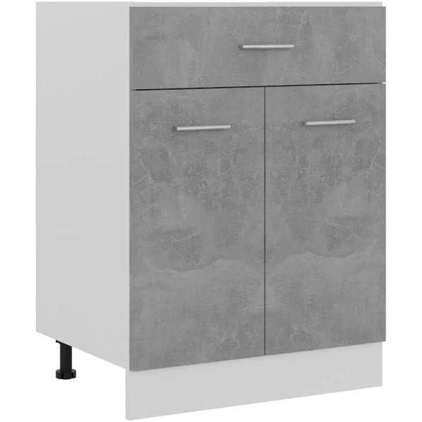 Drawer Bottom Cabinet - Concrete Grey 60x46x81.5 cm