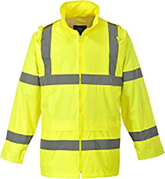 Portwest Hi-Vis Rain Jacket (H440) / Safetywear / Workwear Yellow XL