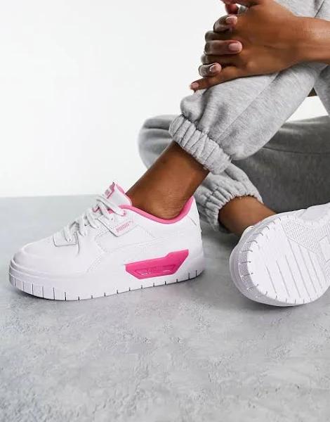 Puma Cali Dream Sneakers in White And Acid Pink - Exclusive To ASOS