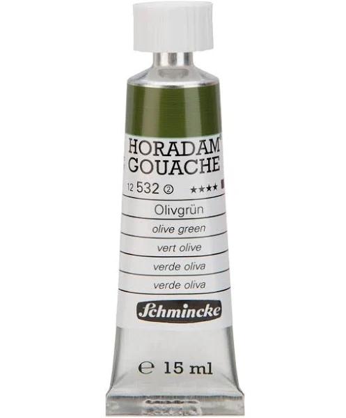 Schmincke : Horadam Gouache Paint : 15ml : Olive Green