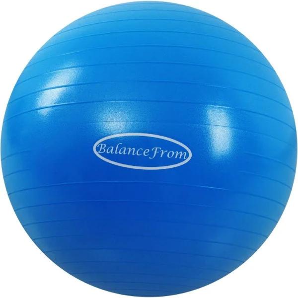 BalanceFrom Anti-burst and Slip Resistant Exercise Ball Yoga Ball Fitness Ball Birthing Ball with Quick Pump, 910kg Capacity | Exercise & Fitness