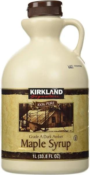 Kirkland Signature Canadian Maple Syrup - 1L - Grade A Amber