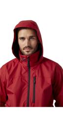 Helly Hansen Crew Hooded Mens Jacket - Red