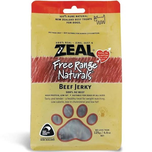 Zeal Beef Fillets 125g Free Range Naturals Dog Treats