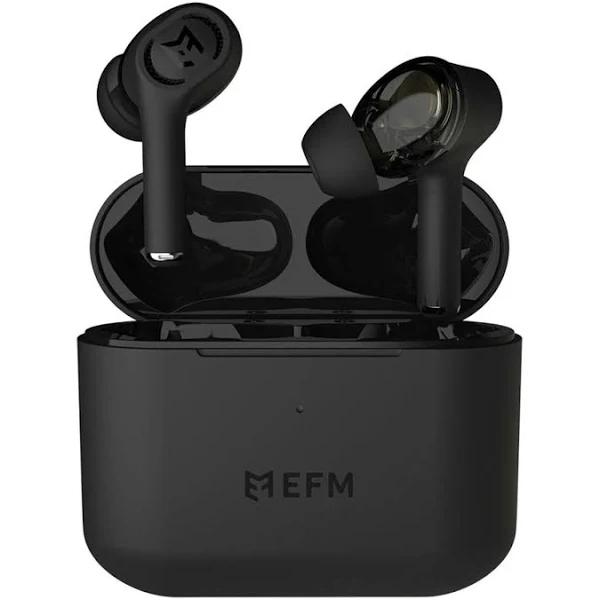 EFM Tws Atlanta Earbuds With Dual Drivers and Wireless Charging Black