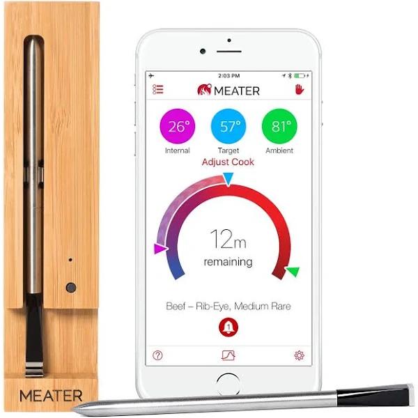 MEATER Original 10m True Wireless Smart Meat Thermometer For The Oven Grill Kitchen BBQ Rotisserie With Bluetooth and Wifi Digital Connectivity