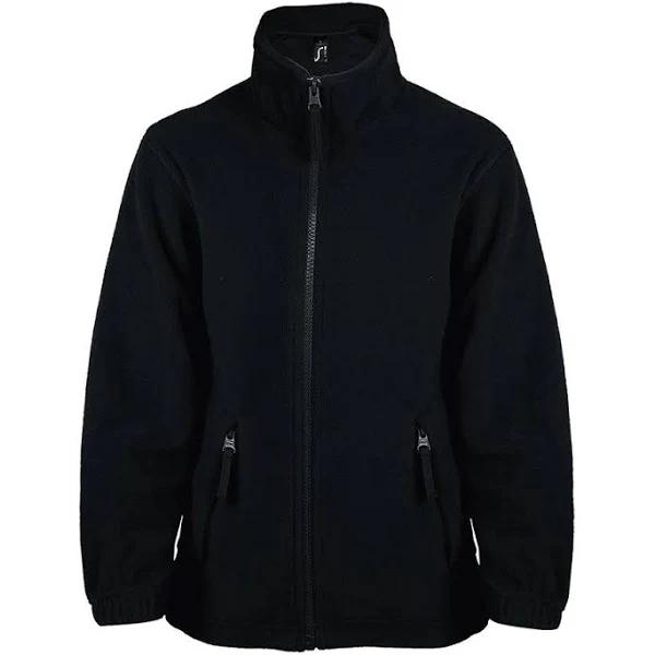 SOLS Childrens/Kids North Zip-Up Fleece Jacket Black Fleece Jacket