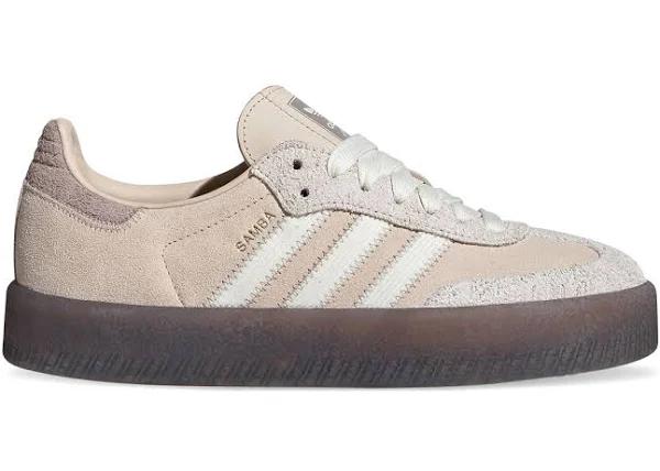 Adidas Originals Sneakers 'Samba' Female Beige Logo Print Size 3