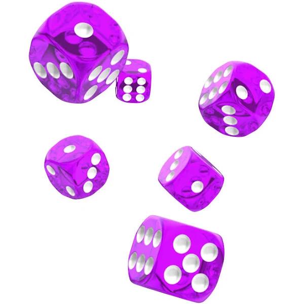 Oakie DOAKIE Dice D6 16 mm Translucent - Purple (12)