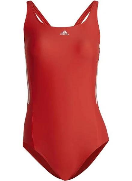 Adidas 3S Mid Swimsuit Red 46 Woman