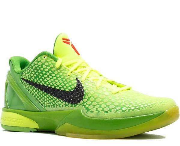 Nike Zoom Kobe 6 'Grinch' Mens Sneakers - Size 9.5