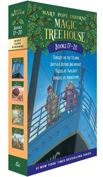 Magic Tree House Books 17-20 Boxed Set: The Mystery of The Enchanted Dog