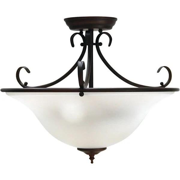 Gaston Semi-Flush Pendant - Bronze