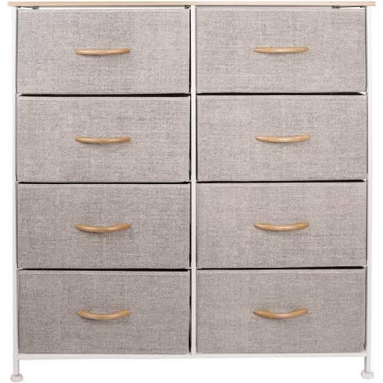 Ovela 8 Drawer Storage Chest (Beige)