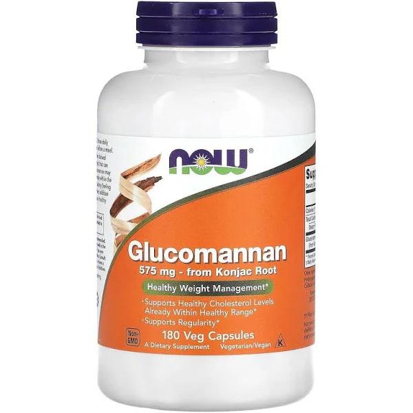 Now Foods Glucomannan 575 MG 180 Capsules