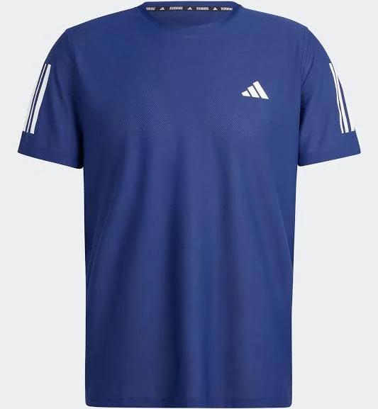 Adidas Own The Run Short Sleeve T-Shirt Ultramarine Blue - XS