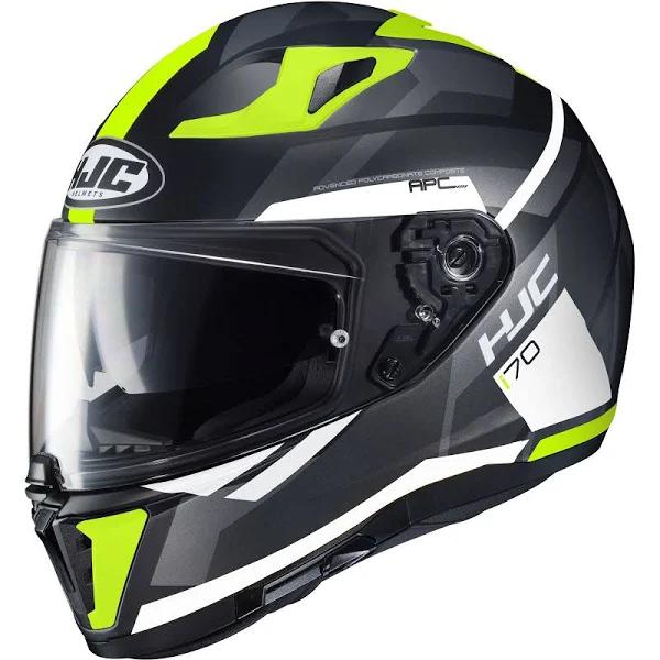 HJC I70 ELIM Helmet, black-yellow, Size S