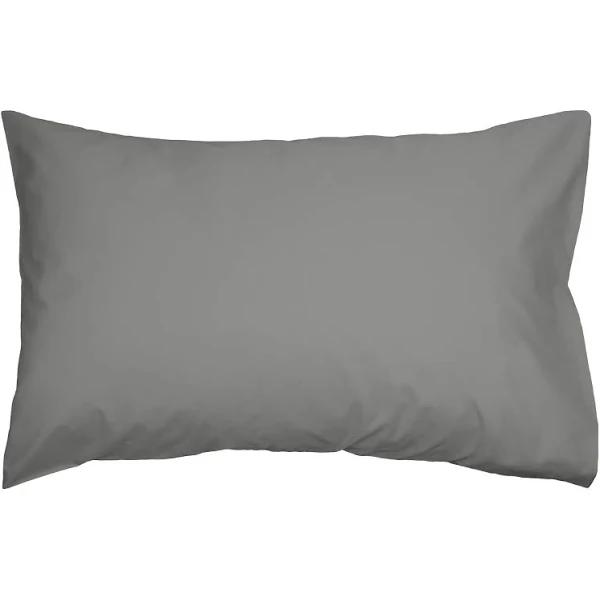 Algodon 300TC Cotton Twin Pack Pillowcase - 48x74cm (Charcoal)