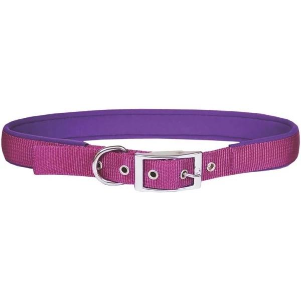 Beau Pets Neoprene Nylon Dog Collar Purple 55cm