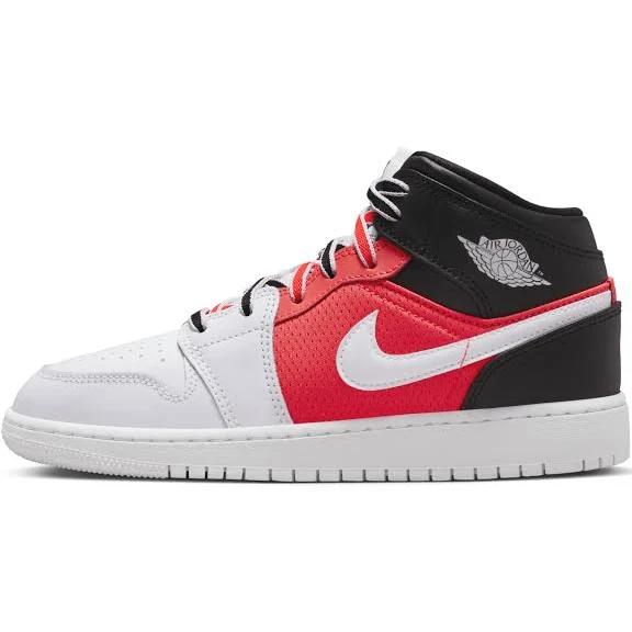 Jordan 1 Mid SE White Black Infrared (GS)