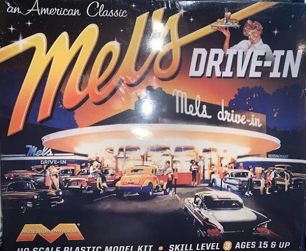 Moebius Mel's Drive-In (HO Scale) Plastic Model Kit