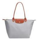 Longchamp Le Pliage Large Nylon Tote Shoulder Bag ~NWT~ Grey