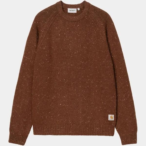 Carhartt WIP Anglistic Sweater Speckled Offroad Colour: SPECKELD Offro