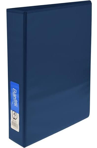 Bantex Insert Binder 4D Ring 38mm A4 Blue