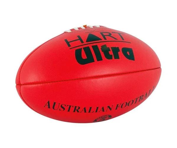 HART ULTRA AFL BALL - MATCH QUALITY LEATHER BALL [Colour: Red] [Size: 5 (9-465) ]